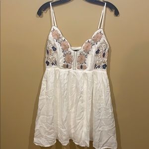 White mini sundress